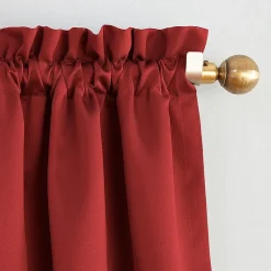 Sun Zero Evan Rod Pocket Energy Saving Blackout Single Curtain Panel