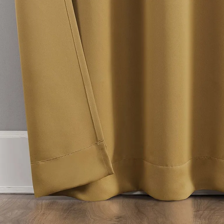 Sun Zero Evan Rod Pocket Energy Saving Blackout Single Curtain Panel