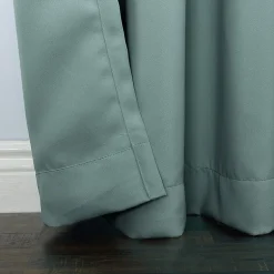 Sun Zero Evan Rod Pocket Energy Saving Blackout Single Curtain Panel