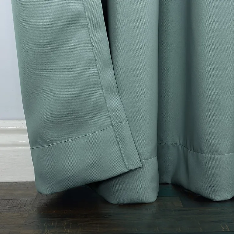 Sun Zero Evan Rod Pocket Energy Saving Blackout Single Curtain Panel