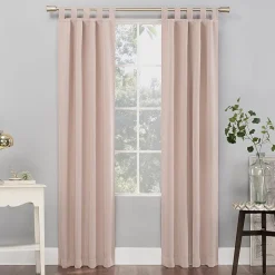 Sun Zero Evan Tab Top Energy Saving Blackout Single Curtain Panel