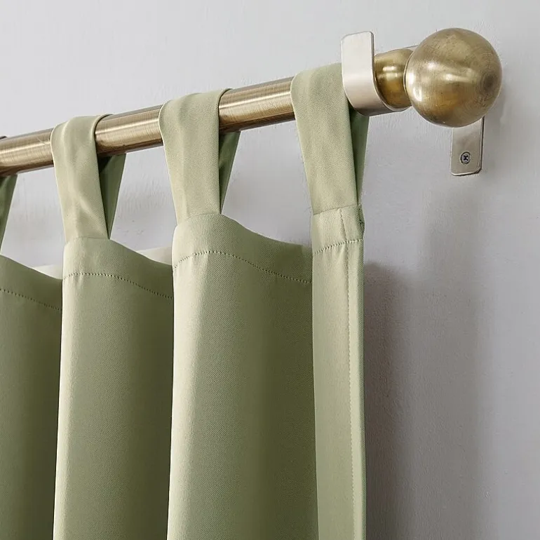 Sun Zero Evan Tab Top Energy Saving Blackout Single Curtain Panel