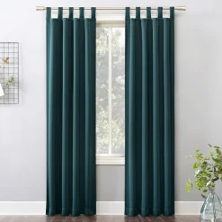 Sun Zero Evan Tab Top Energy Saving Blackout Single Curtain Panel