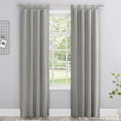 Sun Zero Evan Tab Top Energy Saving Blackout Single Curtain Panel