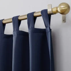 Sun Zero Evan Tab Top Energy Saving Blackout Single Curtain Panel