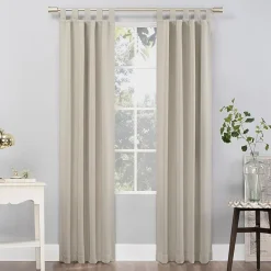 Sun Zero Evan Tab Top Energy Saving Blackout Single Curtain Panel
