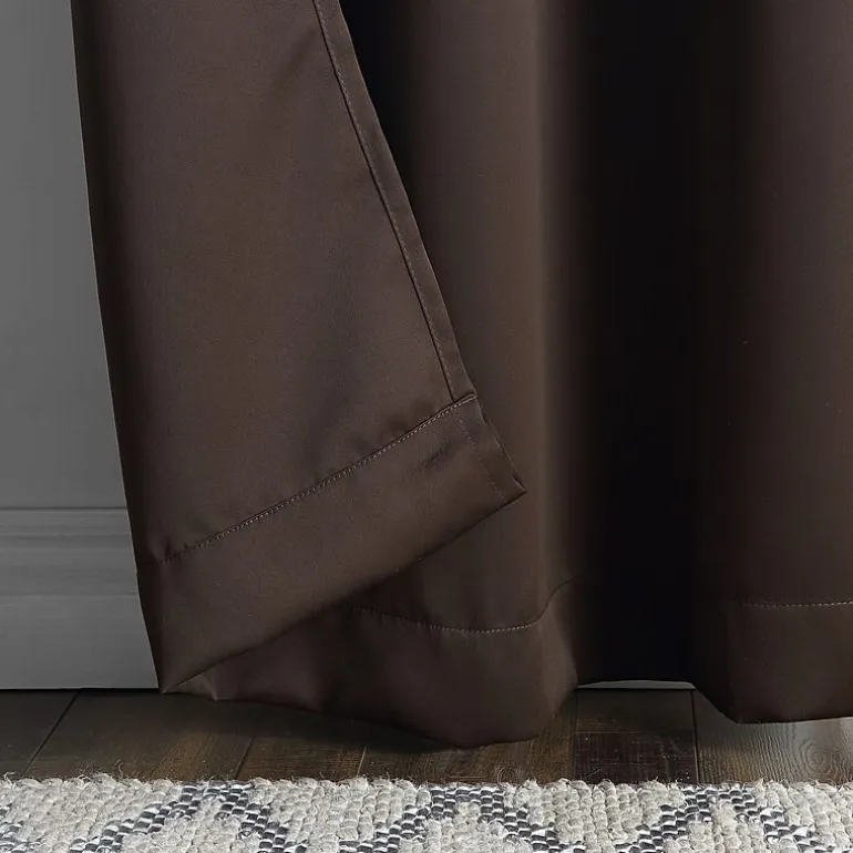 Sun Zero Evan Tab Top Energy Saving Blackout Single Curtain Panel
