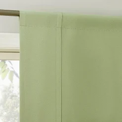 Sun Zero Evantieup Blackout Rod Pocket Single Tie-Up Shade