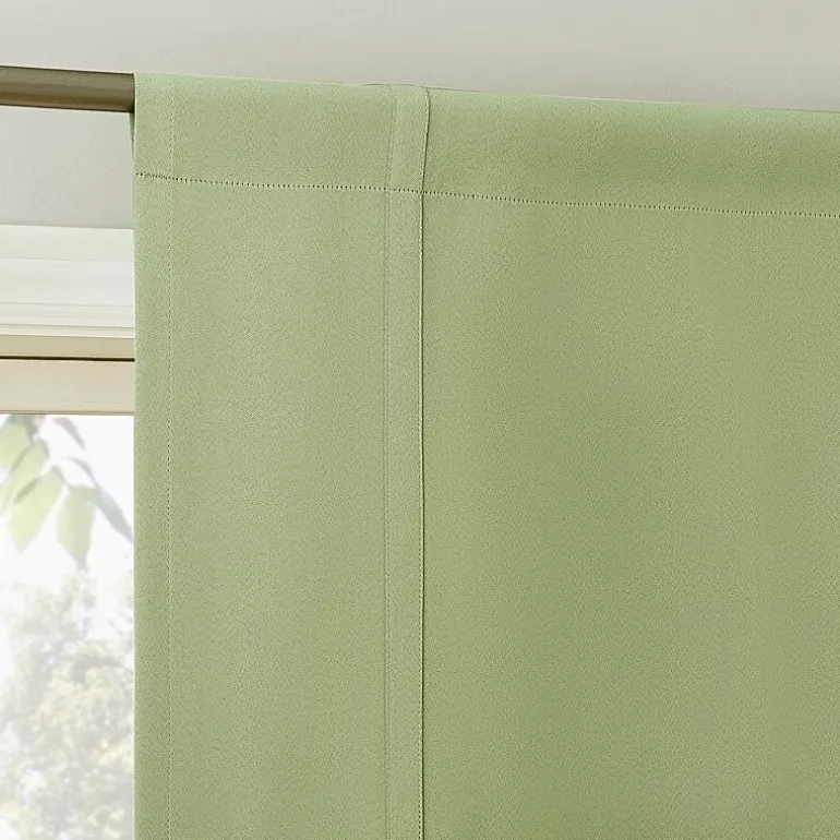 Sun Zero Evantieup Blackout Rod Pocket Single Tie-Up Shade