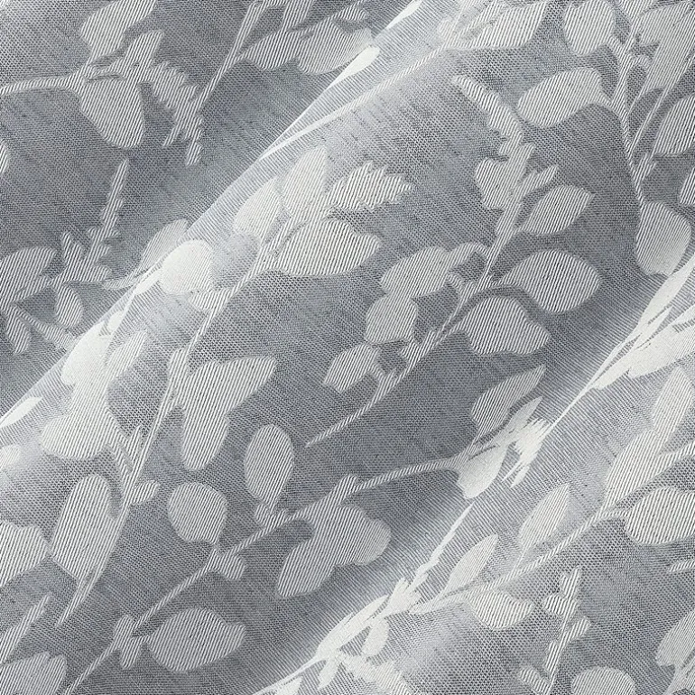 Sun Zero Glynn Gaia Woven Floral Magnetic Closure Grommet Top Energy Saving 100% Blackout Set of 2 Curtain Panel
