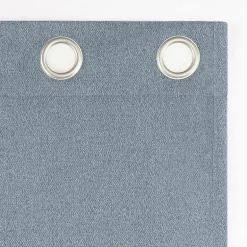 Sun Zero Glynn Magnetic Closure Grommet Top 100% Blackout Set of 2 Curtain Panel