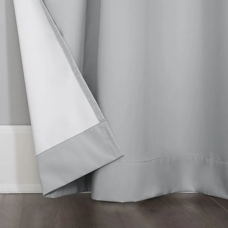Sun Zero Harper Grommet Top Energy Saving 100% Blackout Single Curtain Panel