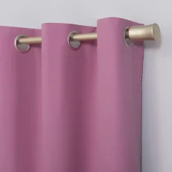Sun Zero Harper Grommet Top Energy Saving 100% Blackout Single Curtain Panel
