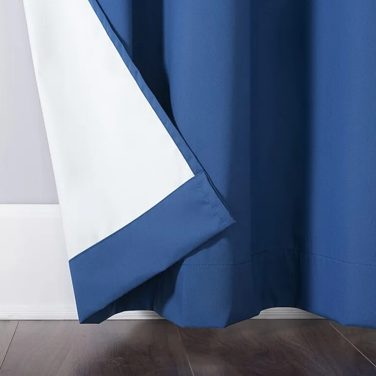 Sun Zero Harper Grommet Top Energy Saving 100% Blackout Single Curtain Panel