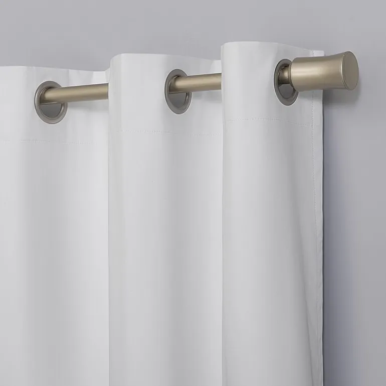 Sun Zero Harper Grommet Top Energy Saving 100% Blackout Single Curtain Panel