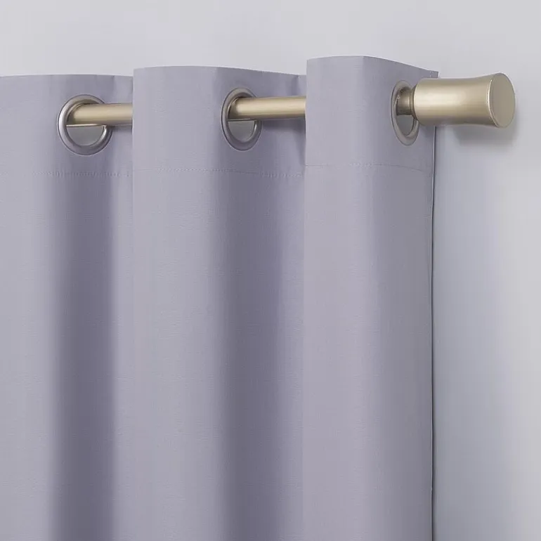Sun Zero Harper Grommet Top Energy Saving 100% Blackout Single Curtain Panel