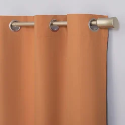 Sun Zero Harper Grommet Top Energy Saving 100% Blackout Single Curtain Panel