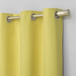Sun Zero Harper Grommet Top Energy Saving 100% Blackout Single Curtain Panel
