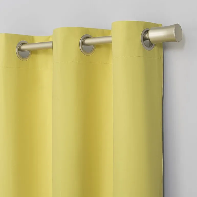 Sun Zero Harper Grommet Top Energy Saving 100% Blackout Single Curtain Panel