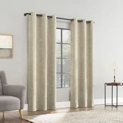 Sun Zero Isidora Grommet Top Energy Saving 100% Blackout Single Curtain Panel