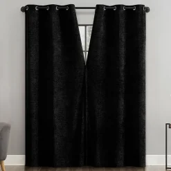 Sun Zero Isidora Grommet Top Energy Saving 100% Blackout Single Curtain Panel
