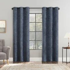 Sun Zero Isidora Grommet Top Energy Saving 100% Blackout Single Curtain Panel