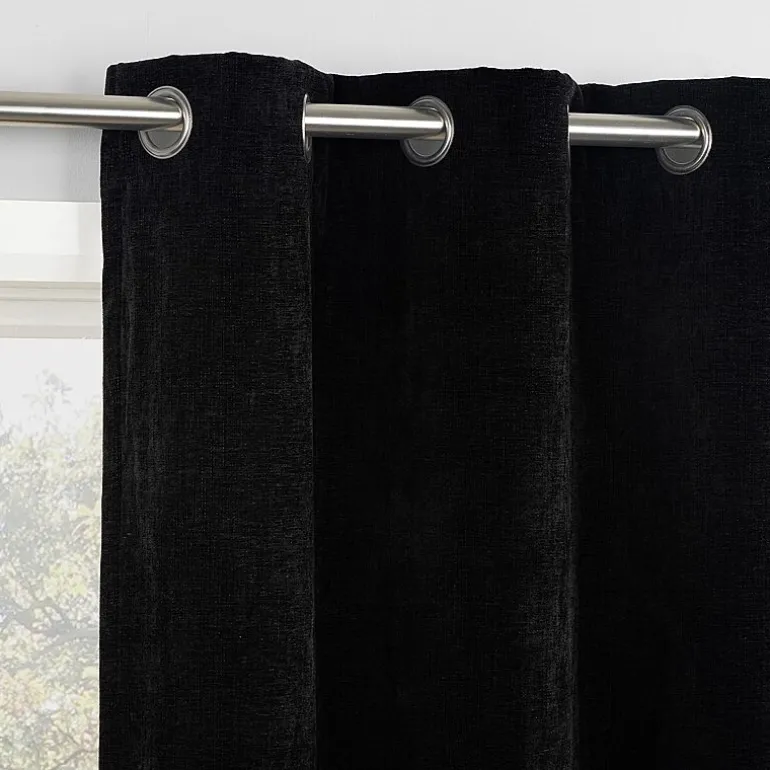 Sun Zero Isidora Grommet Top Energy Saving 100% Blackout Single Curtain Panel