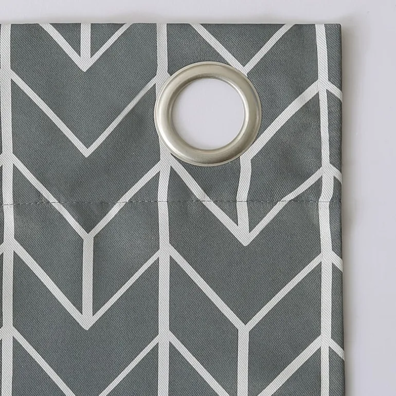 Sun Zero Kenwood Chevron Grommet Top Energy Saving Blackout Single Curtain Panel