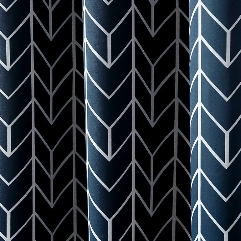 Sun Zero Kenwood Chevron Grommet Top Energy Saving Blackout Single Curtain Panel