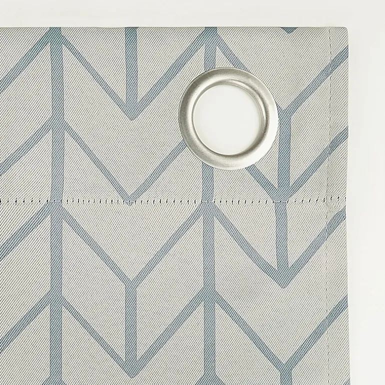 Sun Zero Kenwood Chevron Grommet Top Energy Saving Blackout Single Curtain Panel