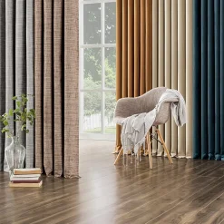 Sun Zero Kline Burlap Weave Thermal Extreme Grommet Top Energy Saving 100% Blackout Single Curtain Panel