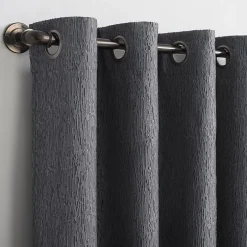 Sun Zero Noir Dimensional Thermal Extreme Grommet Top Energy Saving 100% Blackout Single Curtain Panel