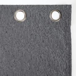 Sun Zero Noir Dimensional Thermal Extreme Grommet Top Energy Saving 100% Blackout Single Curtain Panel