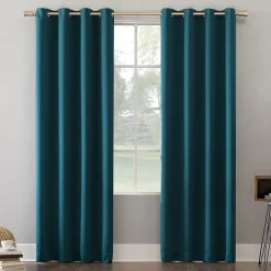 Sun Zero Oslo Grommet Top Energy Saving 100% Blackout Single Curtain Panel