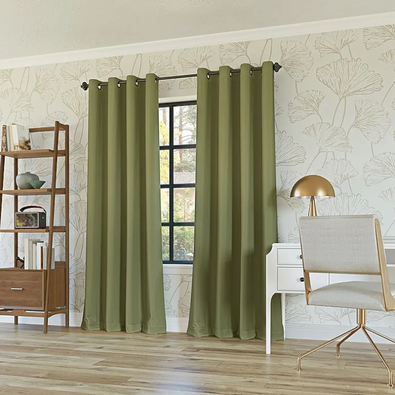 Sun Zero Oslo Grommet Top Energy Saving 100% Blackout Single Curtain Panel