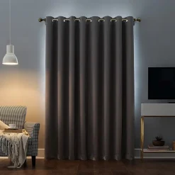 Sun Zero Oslo Grommet Top Energy Saving 100% Blackout Single Curtain Panel