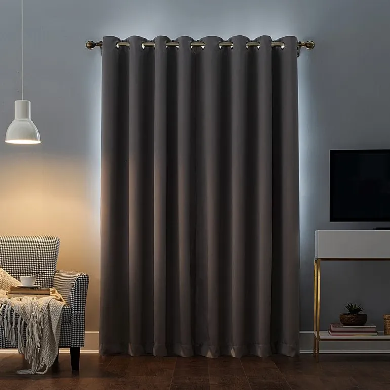 Sun Zero Oslo Grommet Top Energy Saving 100% Blackout Single Curtain Panel
