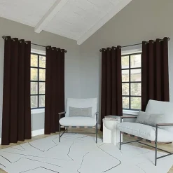 Sun Zero Oslo Grommet Top Energy Saving 100% Blackout Single Curtain Panel
