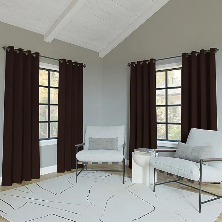 Sun Zero Oslo Grommet Top Energy Saving 100% Blackout Single Curtain Panel