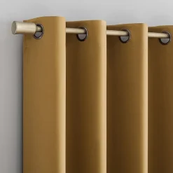 Sun Zero Oslo Grommet Top Energy Saving 100% Blackout Single Curtain Panel