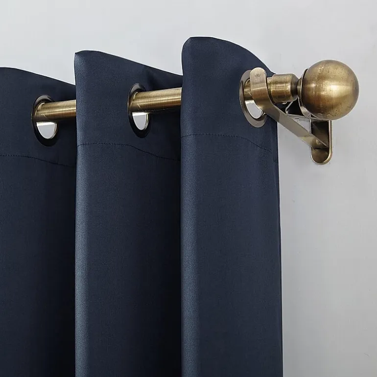 Sun Zero Oslo Grommet Top Energy Saving 100% Blackout Single Curtain Panel