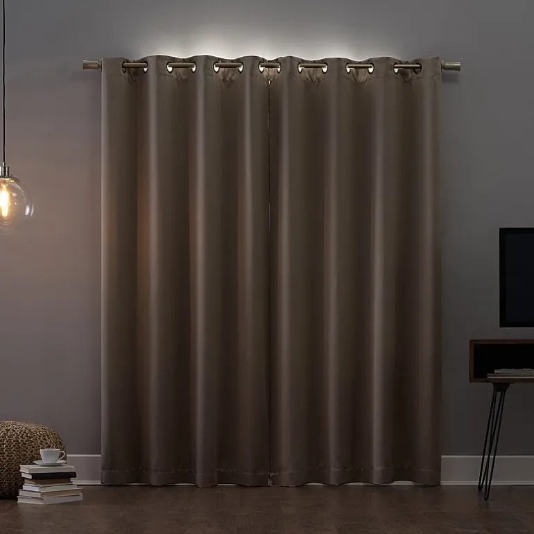 Sun Zero Oslo Grommet Top Energy Saving 100% Blackout Single Curtain Panel