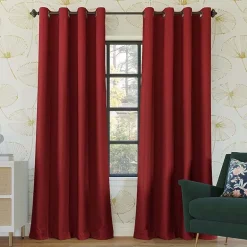 Sun Zero Oslo Grommet Top Energy Saving 100% Blackout Single Curtain Panel