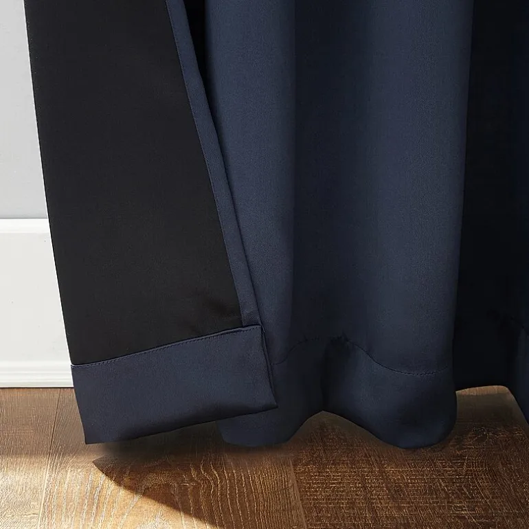 Sun Zero Oslo Grommet Top Energy Saving 100% Blackout Single Curtain Panel