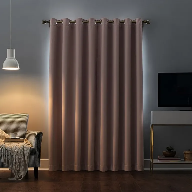 Sun Zero Oslo Grommet Top Energy Saving 100% Blackout Single Curtain Panel
