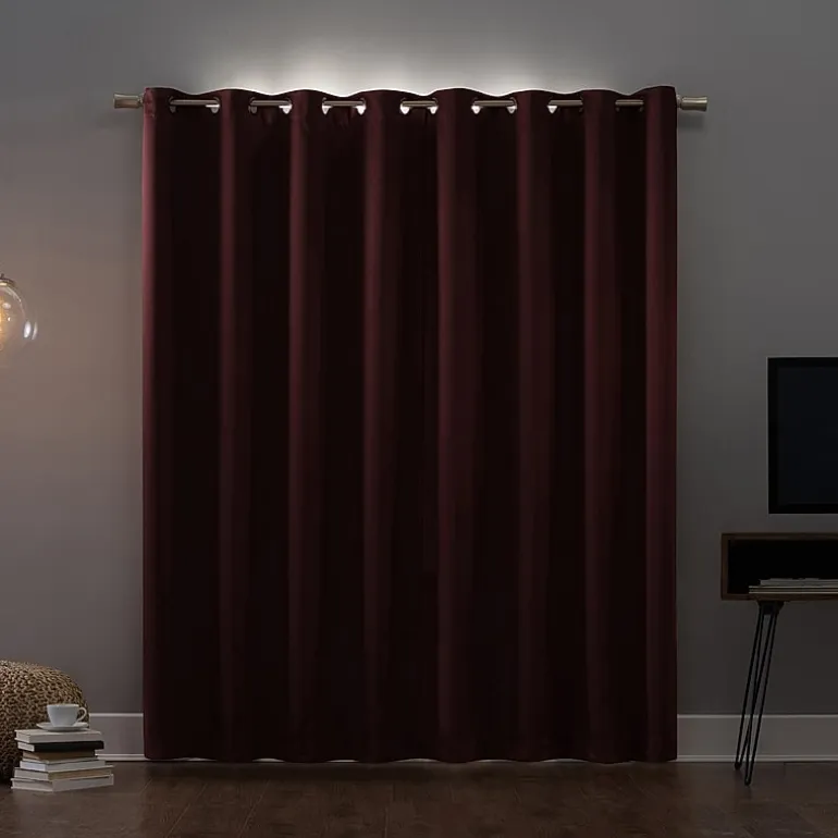 Sun Zero Oslo Grommet Top Energy Saving 100% Blackout Single Curtain Panel