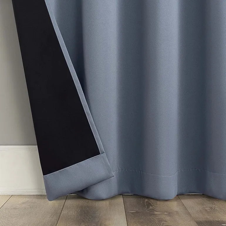 Sun Zero Oslo Grommet Top Energy Saving 100% Blackout Single Curtain Panel