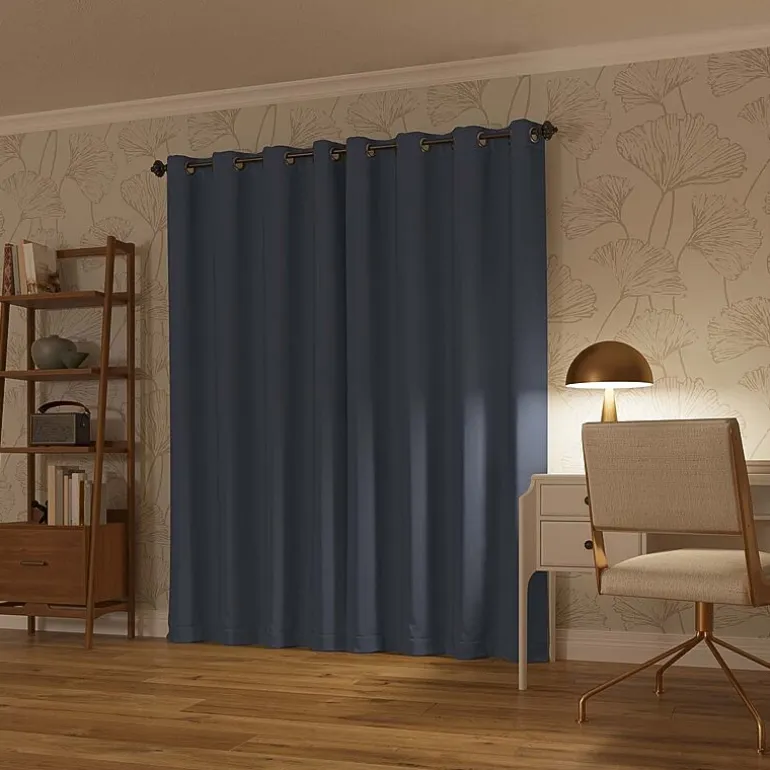 Sun Zero Oslo Grommet Top Energy Saving 100% Blackout Single Curtain Panel