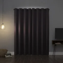 Sun Zero Oslo Grommet Top Energy Saving 100% Blackout Single Curtain Panel