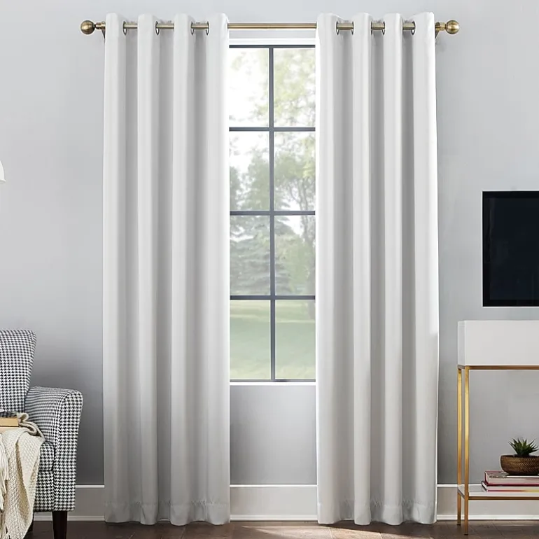 Sun Zero Oslo Grommet Top Energy Saving 100% Blackout Single Curtain Panel